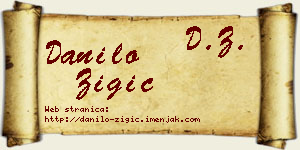 Danilo Žigić vizit kartica